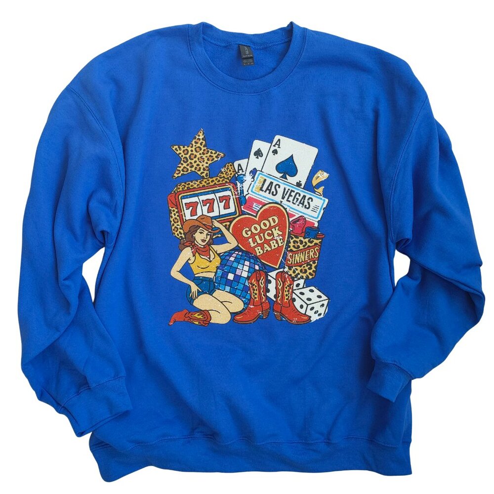 NWT Good Luck Cowgirl Western Sweatshirt - Picture 10 of 12